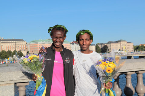 Löparfest på Stockholm Halvmarathon