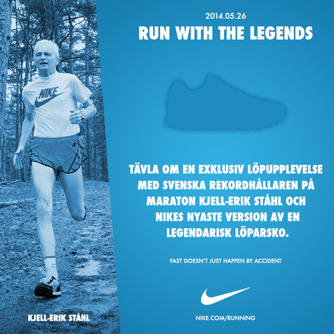 Vinn en plats till "Run with the legends"