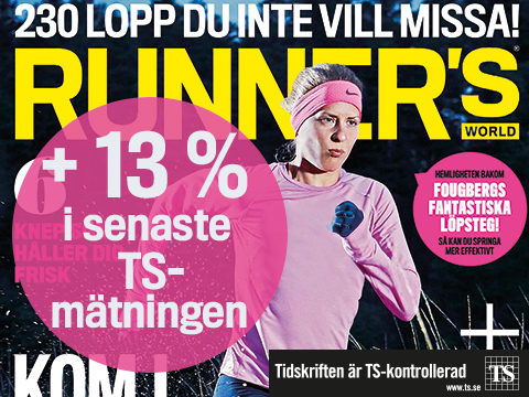 Runners World ökar sin TS-upplaga till 37 800