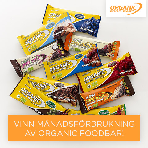 Nu har vi utsett vinnaren av en månadsförbrukning av Organic Foodbar
