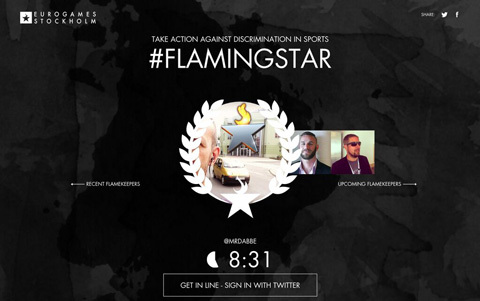 Kampanjen #FlamingStar vill motverka diskriminering inom sport
