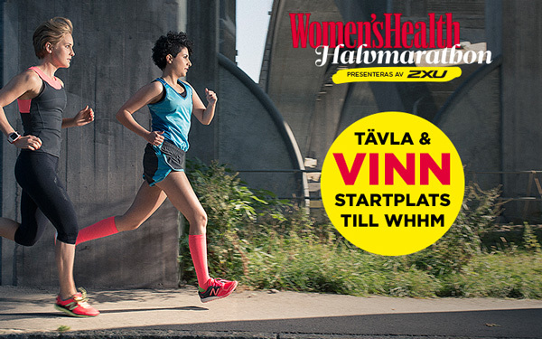 Tävla om en startplats till Women’s Health Halvmarathon 2016