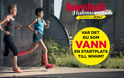 Vann du en startplats till Women’s Health Halvmarathon?