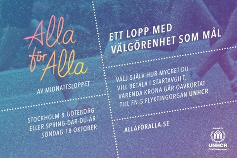 Gör som Musse och Szalkai – spring för UNHCR med Alla för Alla!