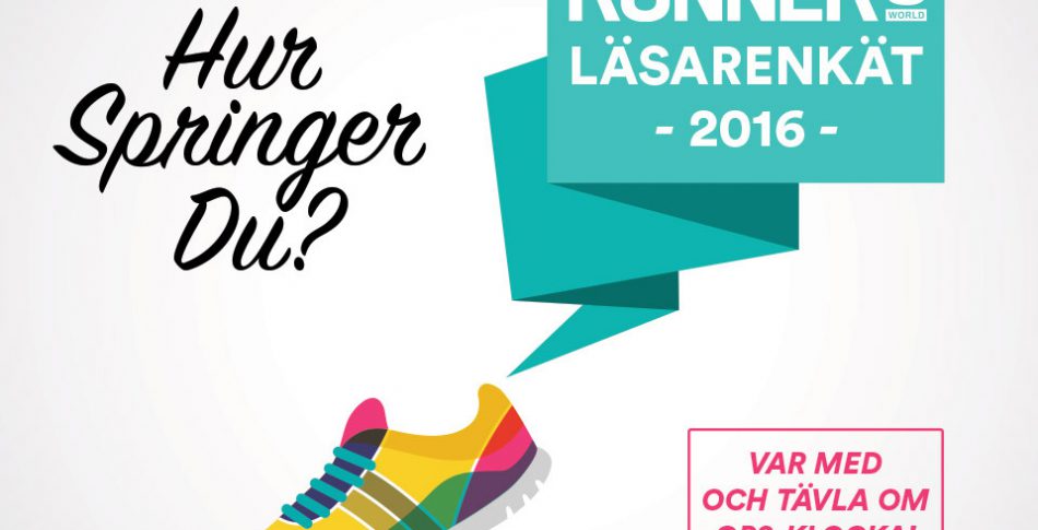 Var med i Runner’s Worlds läsarenkät 2016 och få chansen att vinna prenumeration och GPS-klocka.