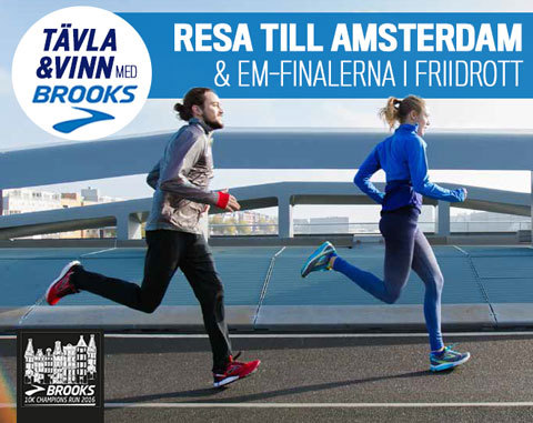Tävla med Brooks: Vinn resa till Amsterdam och EM i friidrott!