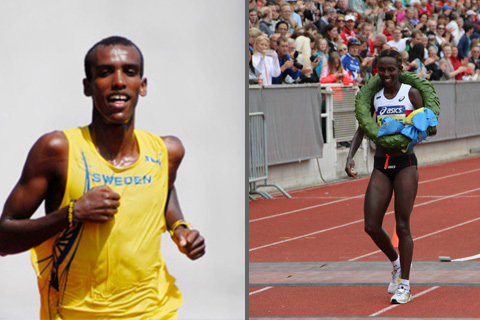 Både Isabellah och Musse på startlinjen i Stockholm Marathon