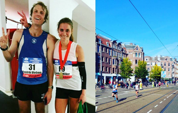 Louise Wiker storkrossade personbästa på Amsterdam Marathon